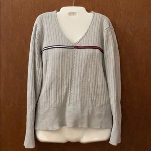 TOMMY HILFIGER Size XL Gray Sweater